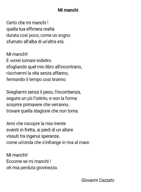 Le Poesie Di Giovanni Cazzato Ramigna